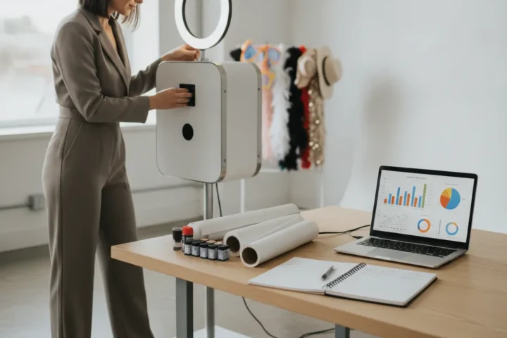 Business plan photobooth, modèle gratuit et chiffres 2026
